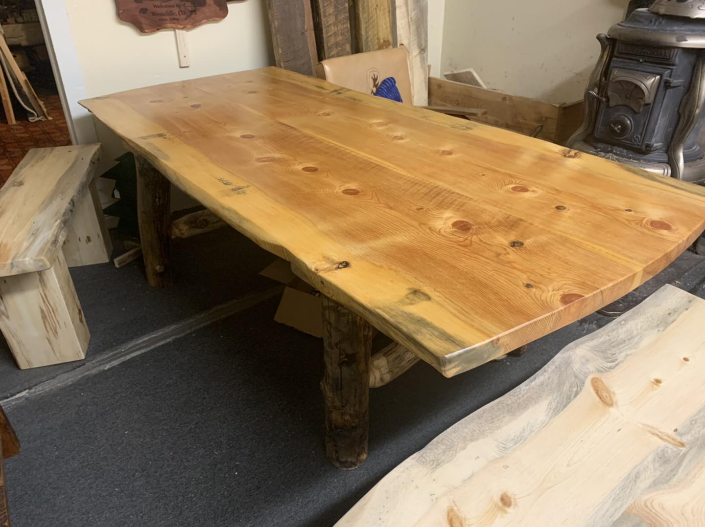 photo of slab table